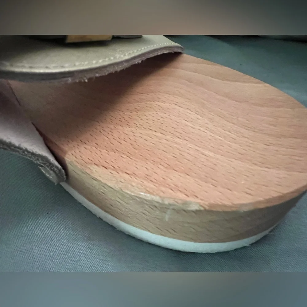 DR. SCHOLLS wood sandals 9 - Picture 8 of 12
